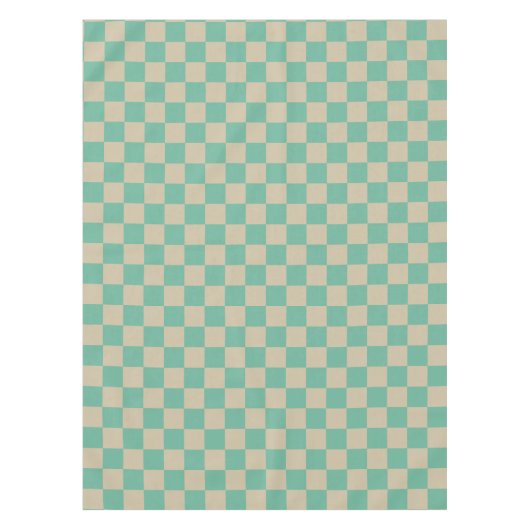 Retro Aesthetische Checkerboard Patroonafbeelding  Tafelkleed (Voorkant)