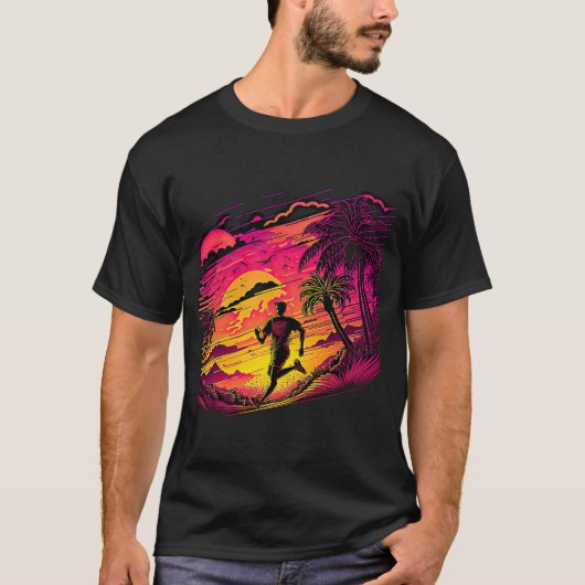 Retro Aesthetische run T-shirt (Voorkant)