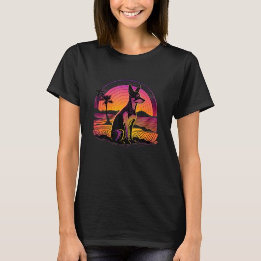 Retro Aesthetische Speelgoed Fox Terrier dog T-shirt (Voorkant)