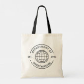 Retro Afdeling Overdenken Funny Cadeau  Tote Bag (Achterkant)