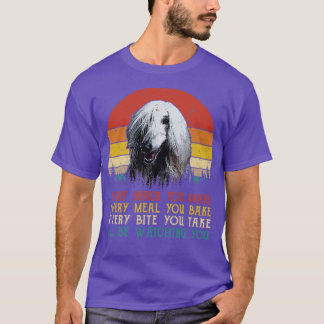 Retro Afghan Hound Elke Snack die je maakt Elke Ma T-shirt