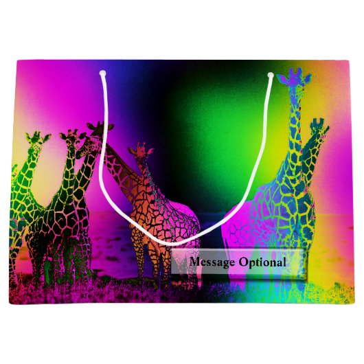 Retro Africa 1-opties Large Cadeautasje (Voorkant)