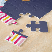 Retro African Roller Skating Birthday Legpuzzel (Zijkant)