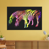 Retro Afrika 4 Canvas op Spieraam Afdruk (Insitu (Woonkamer))