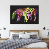 Retro Afrika 4 Canvas op Spieraam Afdruk (Insitu (Slaapkamer))