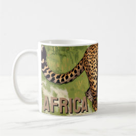 Retro Afrika Cheetah Scenic Koffiemok