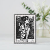 Retro Afro Pop Art Mode Briefkaart (Staand voorkant)