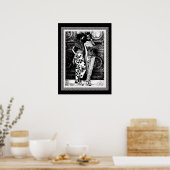 Retro Afro Pop Art Mode Poster (Keuken)