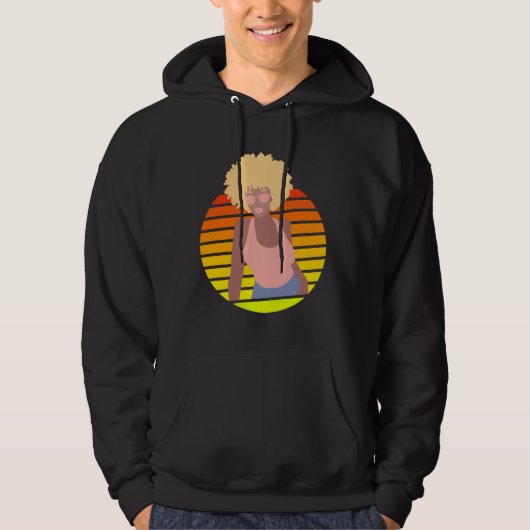 RETRO AFRO QUEEN - AFRO AMERIKAANSE QUEEN HOODIE (Voorkant)