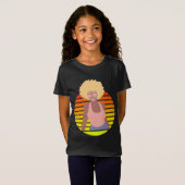 RETRO AFRO QUEEN - AFRO AMERIKAANSE QUEEN T-SHIRT (Voorkant volledig)
