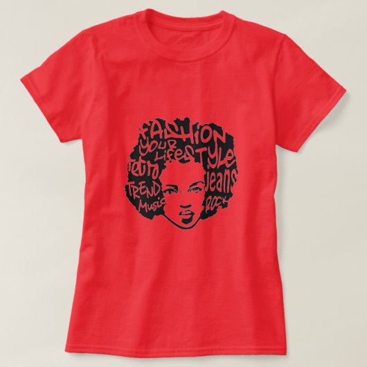Retro Afro T-Shirt (Design voorkant)