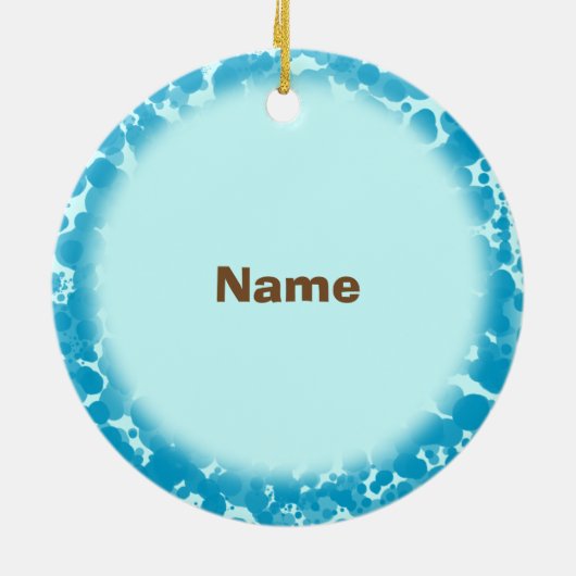 Retro Afro vrouw Doctor aangepaste naam ornament (Achterkant)