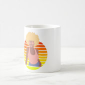 RETRO AFROQUEEN - AFRO AMERIKAANSE QUEEN KOFFIEMOK (Center)