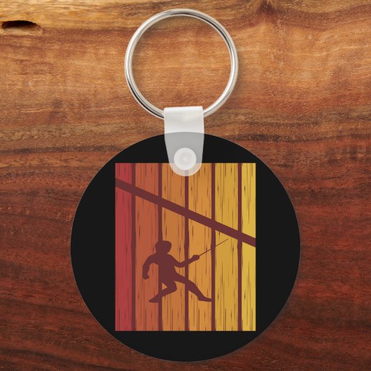 Retro  afschermingen sleutelhanger (Voorkant)