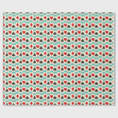 Retro-afspeelkaarten Kwartet Aqua Cadeaupapier (Vlak)