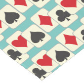 Retro-afspeelkaarten Kwartet Aqua Korte Tafelloper (Hoek)