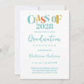 Retro Afstudeerceremonie Kaart (Voorkant)