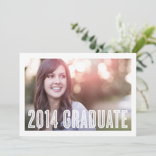 Retro Afstudeerder 2014 | Uitnodiging tot Afstuder (Staand voorkant)