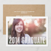 Retro Afstudeerder 2014 | Uitnodiging tot Afstuder (Voorkant / Achterkant)