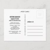 RETRO-AFSTUDEERDER 2 | UITNODIGING TOT AFSTUDEREN BRIEFKAART (Achterkant)