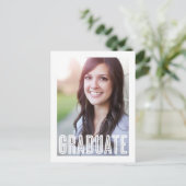 RETRO-AFSTUDEERDER 2 | UITNODIGING TOT AFSTUDEREN BRIEFKAART (Staand voorkant)