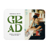 Retro Afstudeerder aankondiging Magneet (Horizontaal)