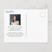 Retro Afstudeerder Klasse Year Stripes Photo Afstu Aankondigingskaart (Achterkant)