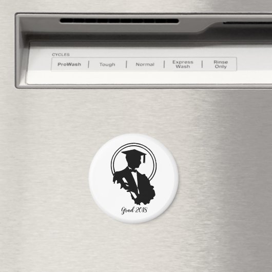 Retro-Afstudeerder Magneet (Insitu (Vaatwasser))