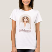 Retro afstudeerder student afstuderen foto boog t-shirt (Voorkant)