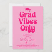 Retro Afstudeerder Vibes alleen afstudeerfeest Kaart (Voorkant)
