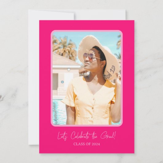 Retro Afstudeerder Vibes alleen afstudeerfeest Kaart (Achterkant)