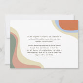 Retro Afstudeerfoto Afstuderen Aankondiging (Achterkant)