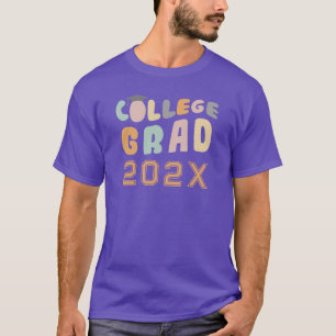 Retro Afstuderen 2024 Paarse Custom T-shirt