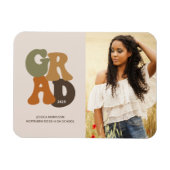 Retro Afstuderen  aankondiging Afstudeerder 1970 Magneet (Horizontaal)