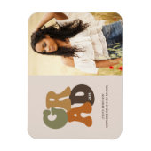 Retro Afstuderen  aankondiging Afstudeerder 1970 Magneet (Verticaal)