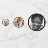 Retro Afstuderen Afstuderen Jumping voor Joy Rainb Confetti (Achterkanten)