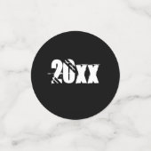 Retro Afstuderen Afstuderen Jumping voor Joy Rainb Confetti (Kleine voorkant)