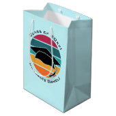 Retro Afstuderen Afstuderen Pet Mortarboard Medium Cadeauzakje (Achterkant Gekanteld)