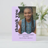Retro-afstuderen Bedankkaart (Staand voorkant)