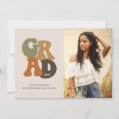 Retro Afstuderen de Graduation Party uit 1970 Kaart (Voorkant)