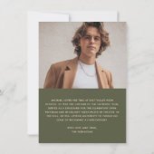 Retro Afstuderen foto aankondiging (Achterkant)