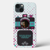 Retro Afstuderen foto Motivatie offerte Gepersonal Case-Mate iPhone Case (Achterkant)