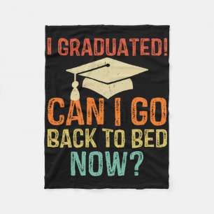 Retro Afstuderen Kan ik nu terug naar bed Universi Fleece Deken