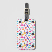 Retro AI-gegenereerde ruimte Bagagelabel (Voorkant (verticaal))