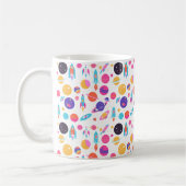 Retro AI gegenereerde ruimte Mok (Links)