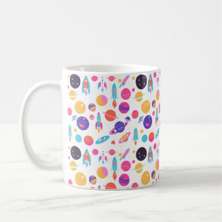 Retro AI gegenereerde ruimte Mok