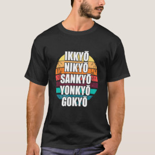 Retro Aikido Ikkyo Nikyo Yonkyo Japanse Martial A T-shirt