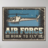 Retro Air Force Poster (Voorkant)
