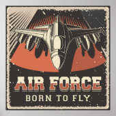 Retro Air Force Poster (Voorkant)