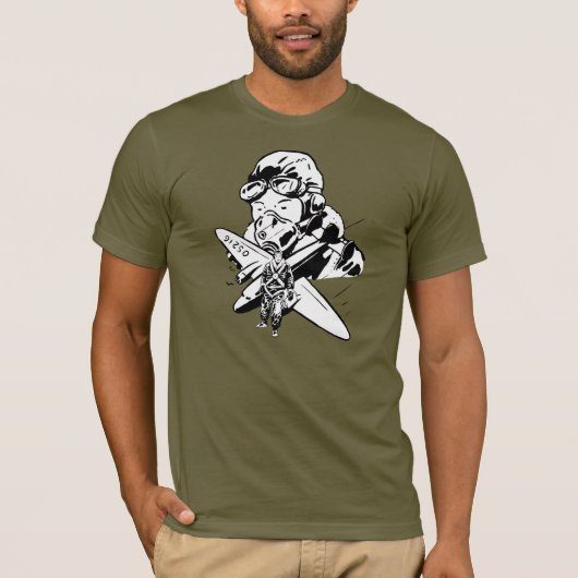 Retro Airman T-shirt (Voorkant)